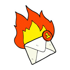 cartoon email message