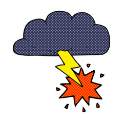 cartoon thundercloud