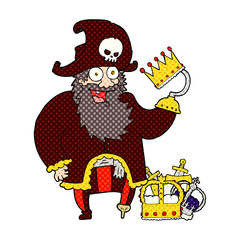 cartoon pirate captain