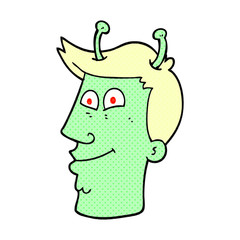 cartoon alien man