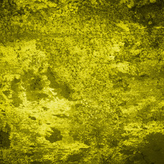 Yellow grunge wall for texture background
