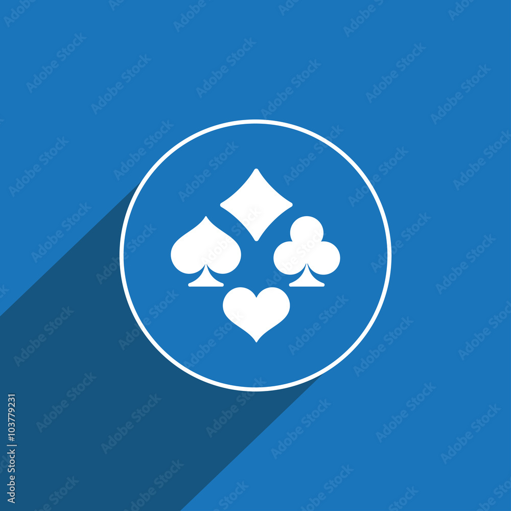 Wall mural playing card icon