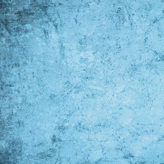 Grunge blue wall background or texture