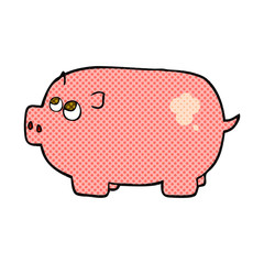 cartoon piggy bank