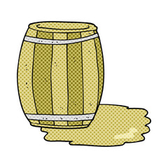 cartoon barrel of beer