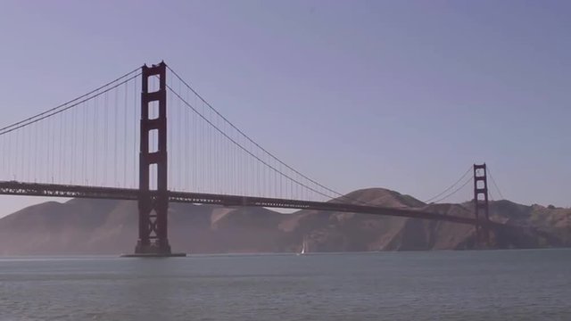San Francisco Golden Gate Bridge on a clear sunny day