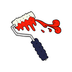 cartoon paint roller
