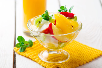 fruit yogurt salad.