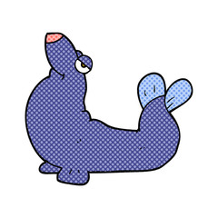 cartoon proud seal