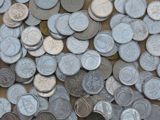 Czech korunas coins