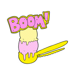 cartoon scoop of ice cream