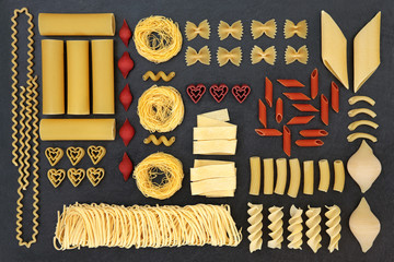 Dried Pasta Abstract Sampler