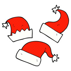 cartoon christmas hats