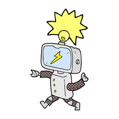 cartoon little robot