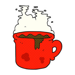 cartoon old coffee cup