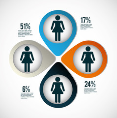 Infographic people design 