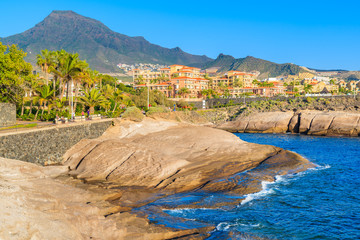 Coastal promenade in Costa Adeje holiday town, southern Tenerife, Canary Islands, Spain © pkazmierczak