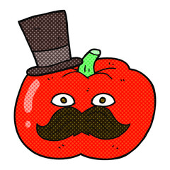 comic book style cartoon posh tomato