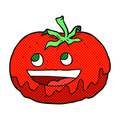 comic book style cartoon tomato