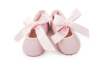 Pink Baby Ballerina Booties