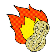 comic book style cartoon cooking peanut