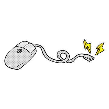 comic book style cartoon computer mouse