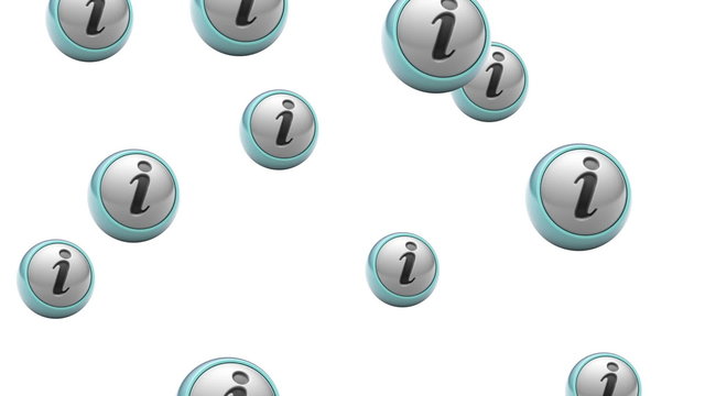 Falling internet icons. Looping. Alpha channel is included.