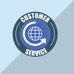 Customer service icon design 