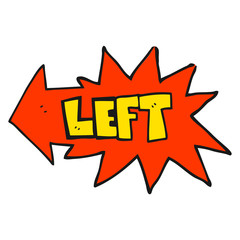 Fototapeta premium cartoon left symbol