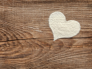 heart of the flour table from old boards