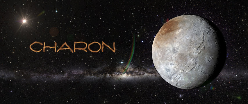 Charon in outer space.