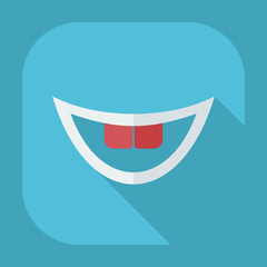 Flat modern design with shadow icons lip