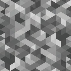 Grey Triangles Seamless Pattern - 103790858