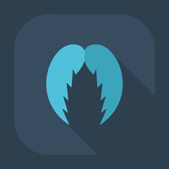 Obraz premium Flat modern design with shadow icon mustache