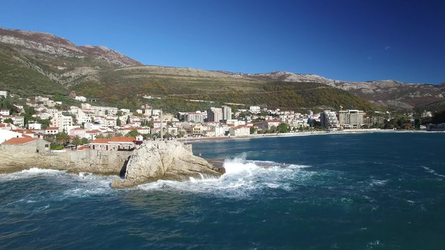 Aerial view of Petrovac city