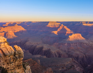 Fototapeta na wymiar Grand Canyon Sunrise from Mather Point