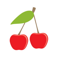 Cherry vector icon