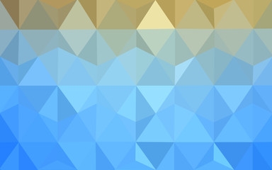Obraz premium Multicolor blue, yellow, orange polygonal design pattern, which consist of triangles and gradient in origami style.