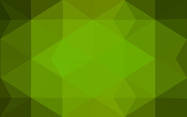 Obraz na płótnie Canvas Green polygonal design pattern, which consist of triangles and gradient in origami style.