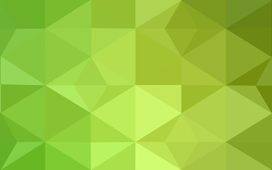 Green polygonal design pattern, which consist of triangles and gradient in origami style.