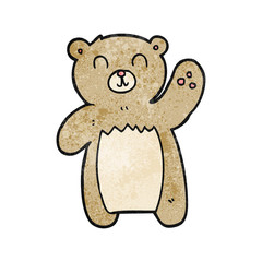 textured cartoon teddy bear