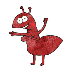 textured cartoon ant