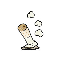 textured cartoon cigarette