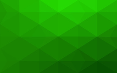 Obraz premium Green polygonal design pattern, which consist of triangles and gradient in origami style.