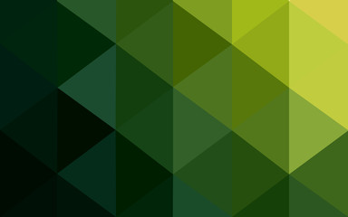 Obraz premium Multicolor dark red, green polygonal design pattern, which consist of triangles and gradient in origami style.