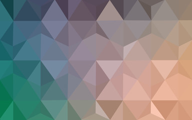 Obraz premium Multicolor green, yellow, orange polygonal design pattern, which consist of triangles and gradient in origami style.