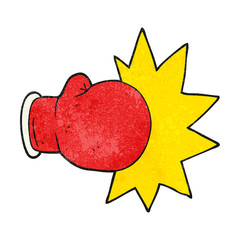 textured cartoon boxing glove