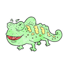 textured cartoon chameleon