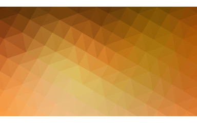 Orange polygonal pattern, which consist of triangles and gradient, background in origami style.