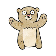 textured cartoon teddy bear